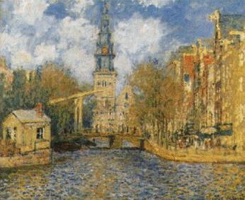 Claude Monet The Zuiderkerk in Amsterdam oil painting image